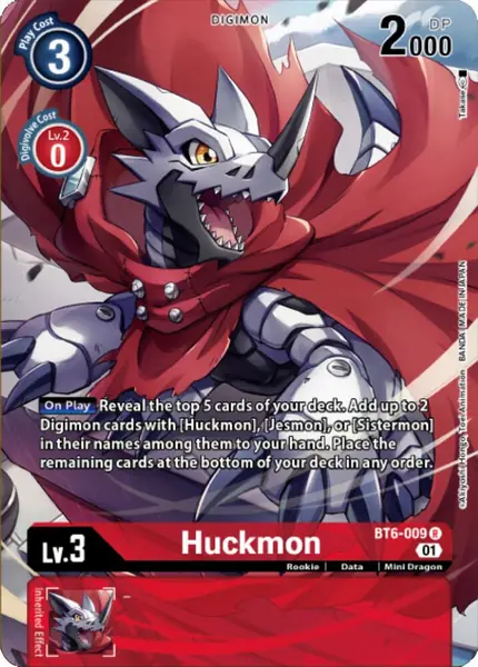 Huckmon (Digimon Royal Knights Card Set)