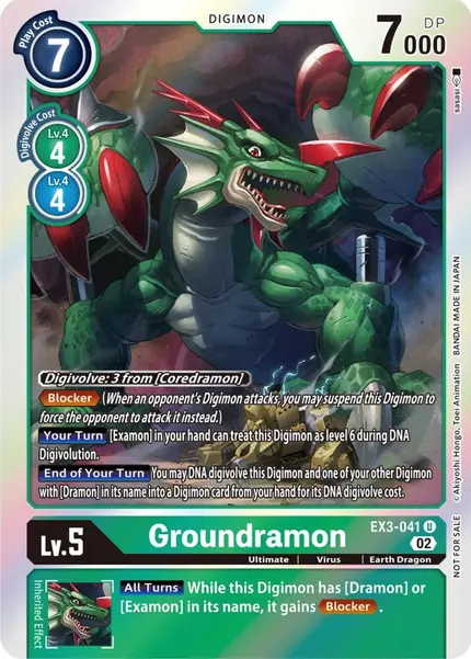 Groundramon (Box Topper)