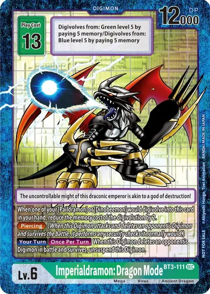 Imperialdramon: Dragon Mode - BT3-111 (Alternate Art)