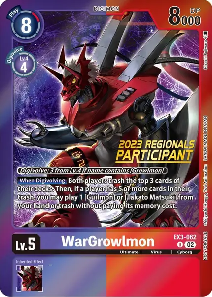 WarGrowlmon (2023 Regionals Participant)