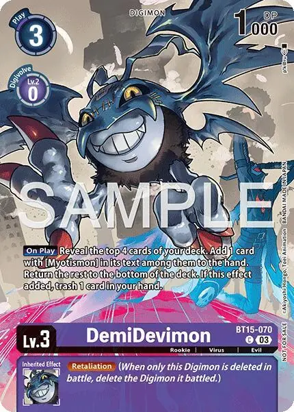 DemiDevimon (Sinister Order Legend Pack)