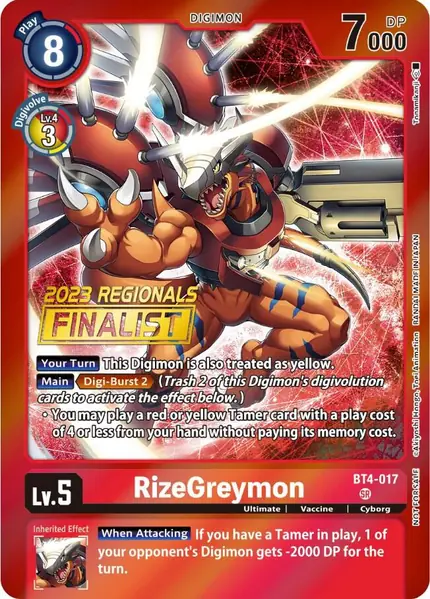 RizeGreymon (2023 Regionals Finalist)