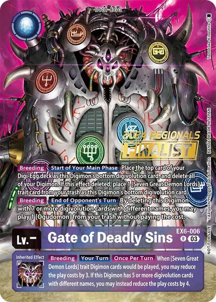Gate of Deadly Sins (2024 Regionals Finalist)