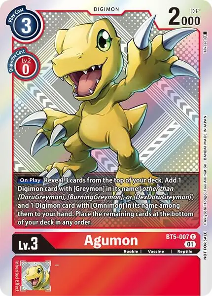 Agumon (New Awakening Pre-Release Tournament Winner Card)