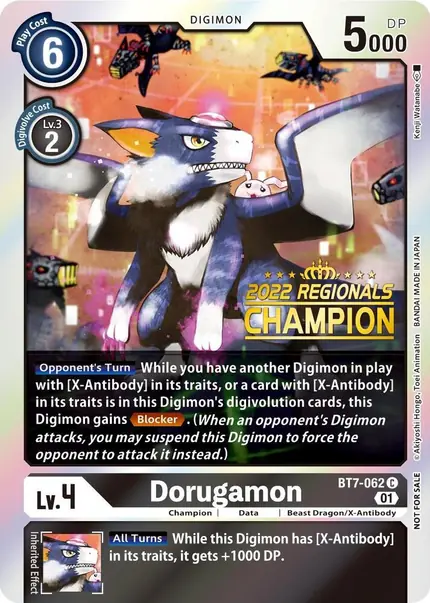 Dorugamon (2022 Championship Offline Regional) [Online Champion]