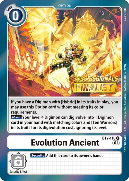 Evolution Ancient (2022 Championship Offline Regional) [Online Finalist]