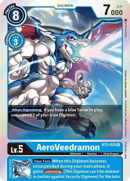 AeroVeedramon - BT2-028 (Battle of Omni Pre-Release)