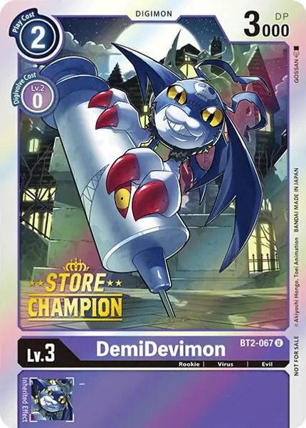 DemiDevimon - BT2-067 (Store Champion)