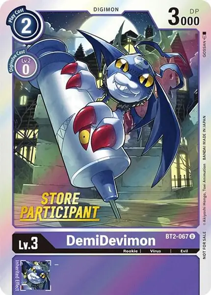 DemiDevimon - BT2-067 (Store Participant)