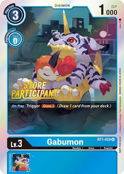 Gabumon - BT1-029 (Store Participant)