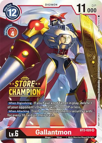 Gallantmon - BT2-020 (Store Champion)