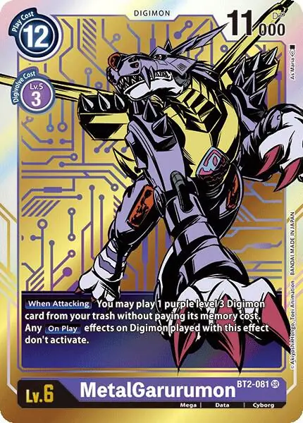 MetalGarurumon - BT2-081 (Alternate Art)