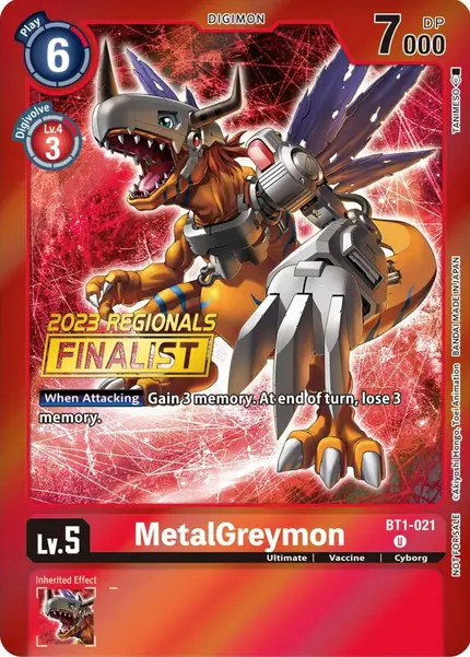 MetalGreymon - BT1-021 (2023 Regionals Finalist)