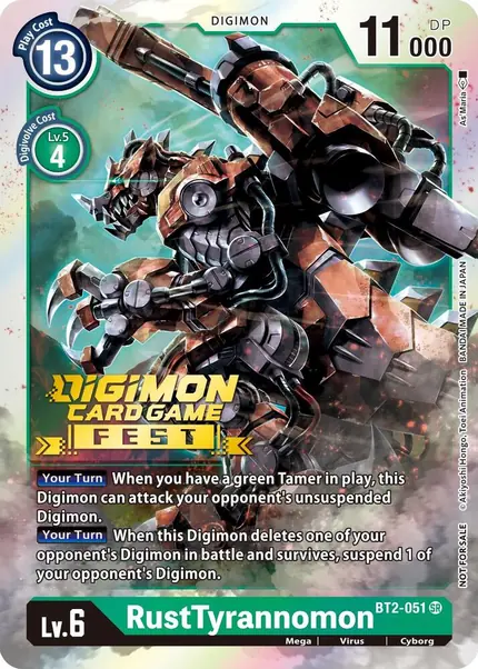RustTyrannomon (Digimon Card Game Fest 2022)