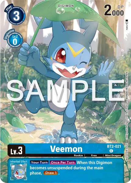 Veemon - BT2-021 (Digimon Illustration Competition Pack 2023)