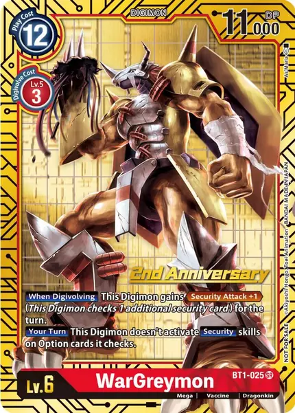 WarGreymon (2nd Anniversary Card Set)