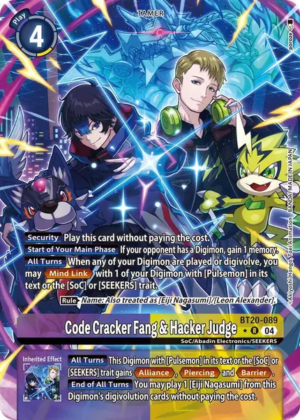 Code Cracker Fang & Hacker Judge (Alternate Art)