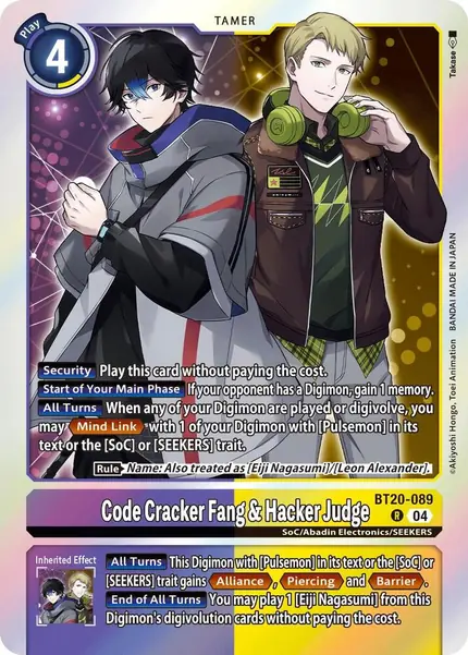 Code Cracker Fang & Hacker Judge