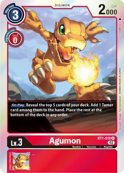 Agumon - BT1-010 (Resurgence Booster Reprint)