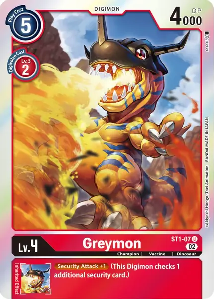 Greymon - ST1-07 (Resurgence Booster Reprint)
