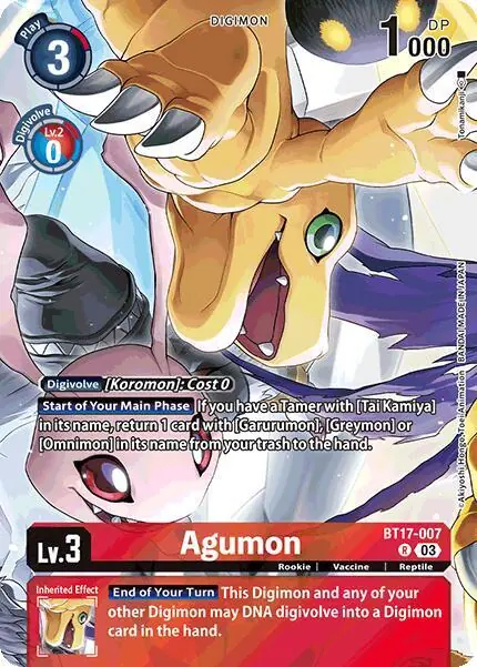 Agumon (Omnimon Binder Set)