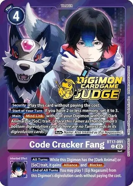 Code Cracker Fang (Judge Pack 6)