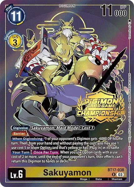 Sakuyamon (Championship 2024 Gold Stamp Card Set)