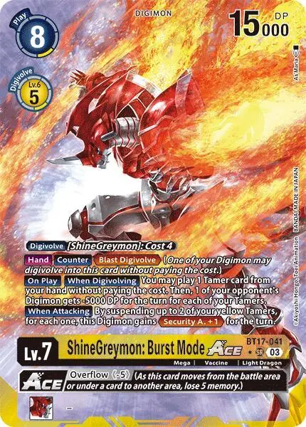 ShineGreymon: Burst Mode ACE (Alternate Art)