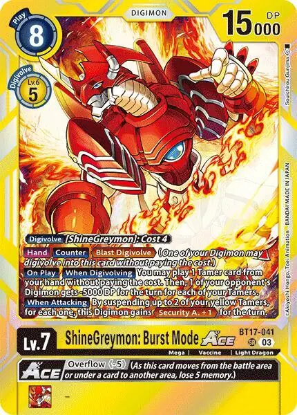 ShineGreymon: Burst Mode ACE