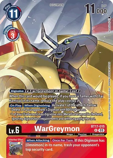 WarGreymon (Omnimon Binder Set)