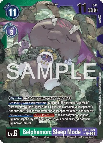 Belphemon: Sleep Mode (Limited Foil)