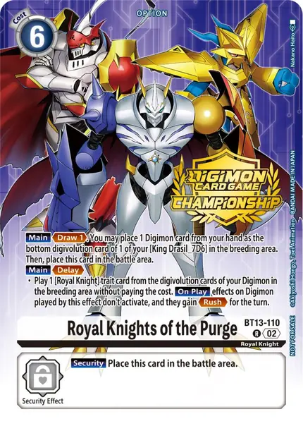 Royal Knights of the Purge (Championship 2023 Tamers Pack)