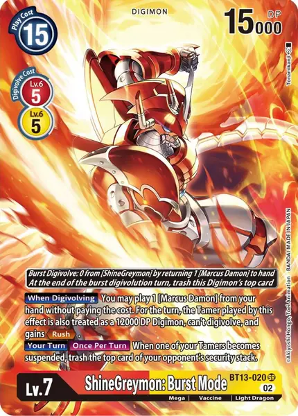 ShineGreymon: Burst Mode (Alternate Art)
