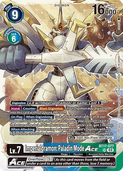 Imperialdramon: Paladin Mode ACE (World Convergence Release Event)