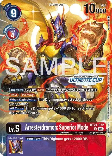 Arresterdramon: Superior Mode (Ultimate Cup 25-26 Season 2)