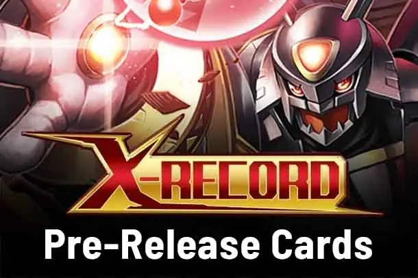 X Record Pre-Release Cards