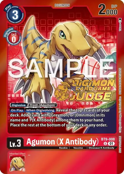 Agumon (X Antibody) (Judge Pack 5)