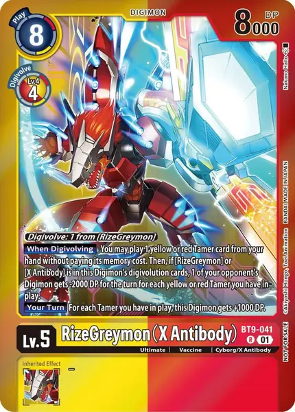 RizeGreymon (X Antibody) (Event Pack 5)