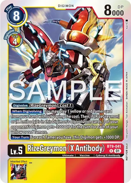 RizeGreymon (X Antibody) (Event Pack 6)