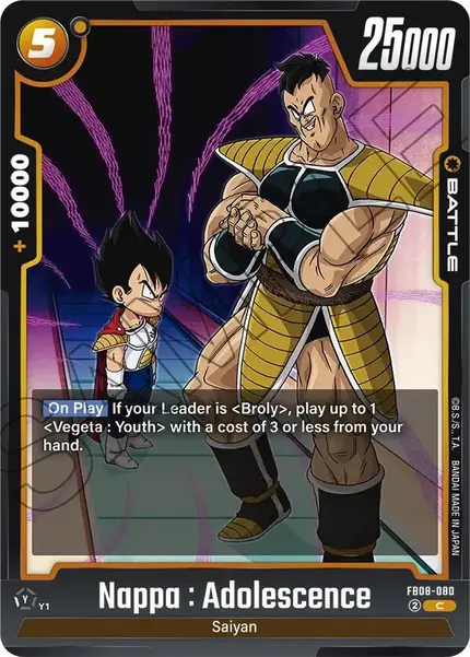 Nappa : Adolescence