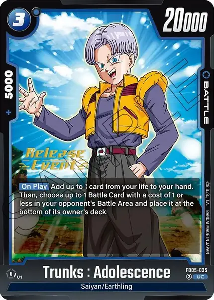 Trunks : Adolescence