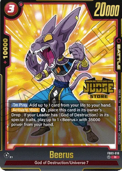 Beerus - FB03-018 (Judge Pack (Store Judge) 02)