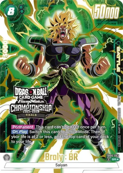 Broly : BR - FB06-063 (Championship 2025-2026 Finals)