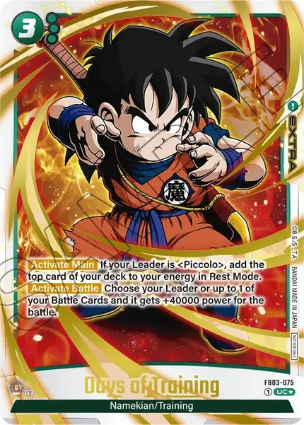 Days of Training - FB03-075 (Championship Pack 02) (Gold)