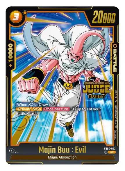 Majin Buu : Evil (Judge Pack (Event Judge) 03)