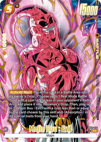 Majin Buu : Evil (Limited Pack 02) (Alternate Art)
