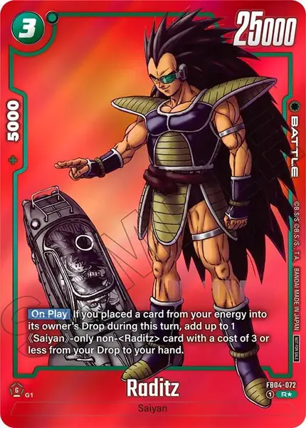 Raditz (Limited Pack MANGA Version 01)