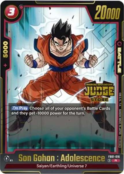 Son Gohan : Adolescence (Judge Pack (Store Judge) 01)