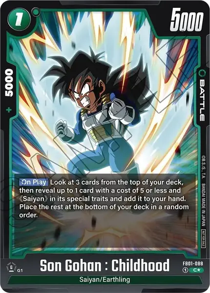 Son Gohan : hildhood - (Tournament Pack 01)