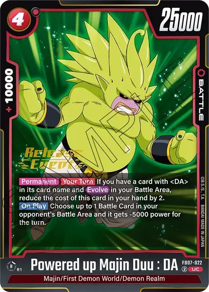 Powered up Majin Duu : DA